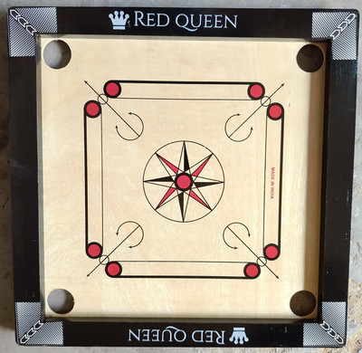 Red Queen Medium champ 4 cm Carrom Board(Multicolor)