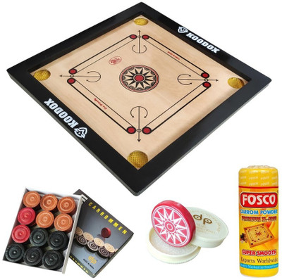 KOODOX Medium Size Carrom Board Set - Club 66.04 cm Carrom Board(Multicolor)