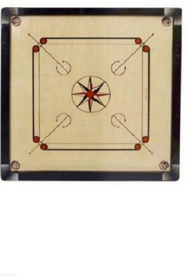 KOODOX SMOOTH Full Size ( ,Size: 32 X 32 Inch, Border: 1.5 Inch) 81.28 cm Carrom Board(Brown)