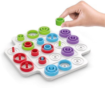 Toy'snix Colourful Plastic Rings Puzzle Toy Set for Kids Brain Development Game(36 Pieces)