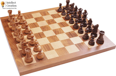 Intellect Creation IC MonoBoard 6 cm Chess Board(Brown)