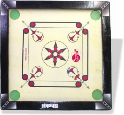FUNDIO Wooden Carrom Board 50 cm Carrom Board(Multicolor)