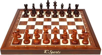 Intellect Creation IC Heritage Edition 6 cm Chess Board(Brown)