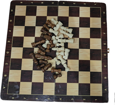 PK15 CHESS BOX AND CHESS PAWNS BOTH 3 cm Chess Board(Multicolor)