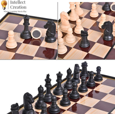 Intellect Creation Chesstic 6 cm Chess Board(Brown)