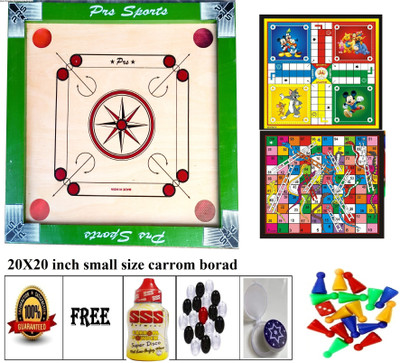 PRSSPORTS 20 INCH CARROM BOARD 2.5 cm Carrom Board(Multicolor)