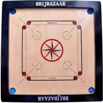 BRIJBAZAAR CARROM BOARD 32 Inch 81 cm Carrom Board(Black)