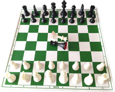 bragnam Professional Foldable 17 x 17 Chess Game with Premium Solid Plastic Pieces 43 cm Chess Board(Multicolor)