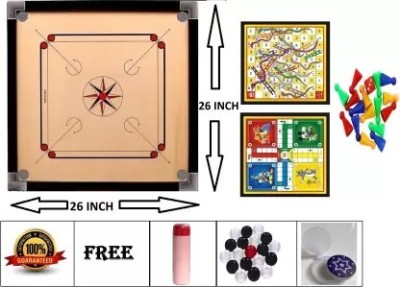 RPS sports Medium 26 Inch combo Pack ( Free ludo, 24 Crystal Coin, Striker & Powder 65 cm Carrom Board(Multicolor)