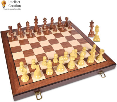 Intellect Creation IC_Premium Sheesham wood Chess 35 cm Chess Board(Brown)