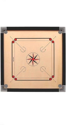 KOODOX - Full Size ( Size: 32 X 32 Inch, Border: 1.5 Inch) 81.28 cm Carrom Board(Brown)
