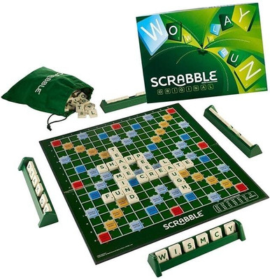 NEELAM ENTERPRISES Original Board Game, Classic Word Game with Tile Racks and Letter Bag Word Games