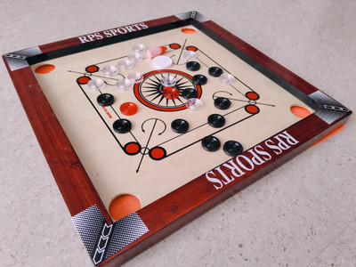 RPS sports BEST QUALITY CARROM BOARD 20 INCH , 24 CARROM COIN , GIFT FOR KIDS 50 cm Carrom Board(Red)