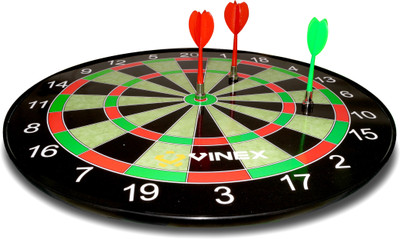Vinex Magnetic Dart Board Set Sonic-High Quality Board with 6 Strongest Magnetic Darts 30 cm Dart Board(Multicolor)