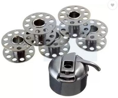STYLEMAMA Bobbin Case & Bobbins Combo For Tailoring & Embroidery/Home Sewing machine Tools Bobbin Case(Pack of 5)