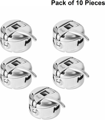 Jyoti Bobbin Case Steel (Classic) for Domestic Sewing Machines, Ideal for Usha/Singer, Bobbin Case(Pack of 10)