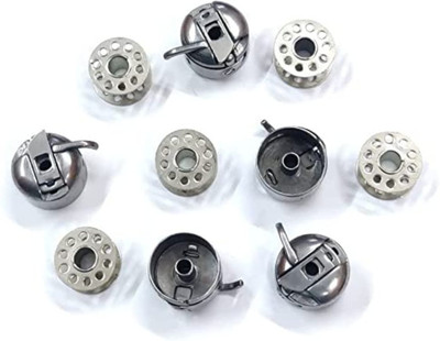 ERHIndia (5 Pair) Bobbin with Bobbin case for Sewing Machine and Tailoring Materials Kit Bobbin Case(Pack of 5)