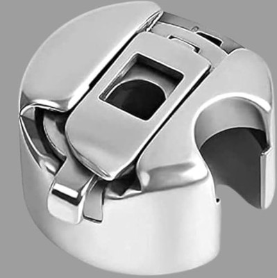 SSS Silver Stainless Steel Sewing Machine Bobbin Case for Singer Brother Juki Bobbin Case(Pack of 1)