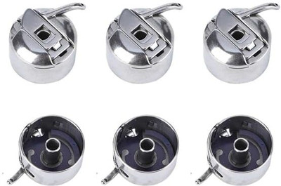 PADMAVATHI ENTERPRISES Steel Bobbin Case Set – Compatible with Singer, Usha-3PCS Bobbin Case(Pack of 3)