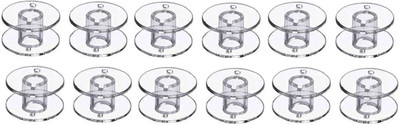 ZENITH Plastic Bobbins Compatible with Any Automatic Sewing Machine Singer Usha Brother Plastic Bobbins(Pack of 12, Domestic)