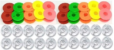 ZENITH Bobbins_040 Plastic Bobbins(Pack of 40, NA)