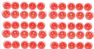 ZENITH 50 Plastic Transparent Bobbins for Any Automatic Sewing Machines (Singer/Usha) Plastic Bobbins(Pack of 50, Domestic)