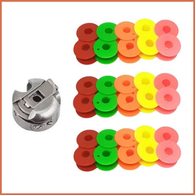 LYSOO Combo Multicolor 12 Bobbins + 1 Bobbin Case for Any Automatic Sewing Machines Plastic Bobbins(Pack of 12, 0) LYSOO Combo Multicolor 12 Bobbins + 1 Bobbin Case for Any Automatic Sewing Machines Plastic Bobbins(Pack of 12, 0)