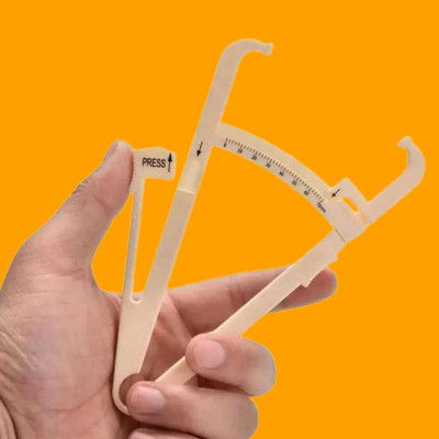 FlyTouch Fat Skinfold Calipers Measurement Tool Personal Body Skinfold Fat Caliper Body Fat Analyzer(Multicolor)