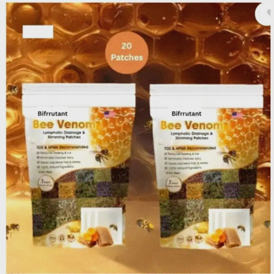BIFRRUTANT Bee venom foot patches help eliminate toxins overnight Plaster & Patch(2 x 100 g)