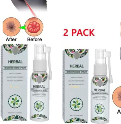 Ridoy Nature's Touch: Herbal Spray for Hemorrhoids Liquid(2 x 50 ml)