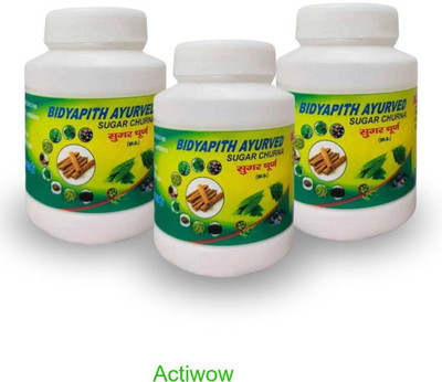 ACTIWOW Bidyapith Sugar Powder for Promoting Healthy Glucose Metabolism Pack of 3 D03 Powder(3 x 100 g)