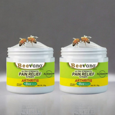 ACTIWOW BeeVana Pain Relief for Sore Muscles & Joints Pack of 2 Cream(2 x 25 g)