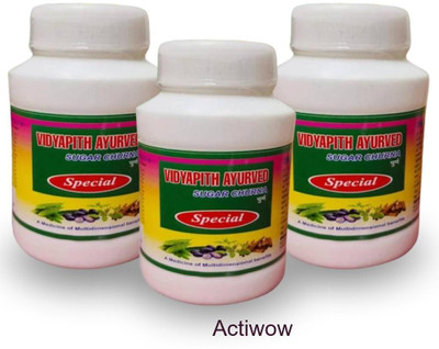 ACTIWOW Vidyapith Sugar Powder for Enhancing Sugar Level Regulation Pack of 3 K02 Powder(3 x 100 g)