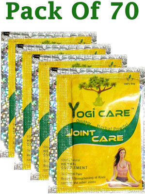 Quickbits YOGI CARE | JOINT CARE | 70 POUCHES | FOR JOINT PAIN PURE HERBAL AND SAFE Powder(70 x 1 Units)