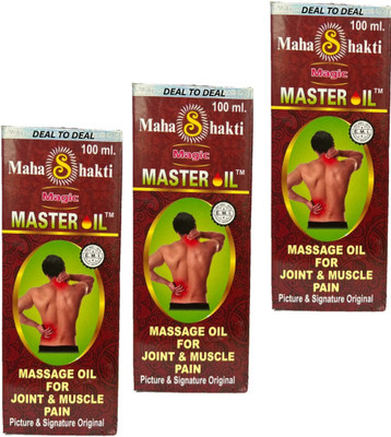 DEAL TO DEAL Mahashakti magic master oil for joint & muscle Pain pack of 3 Liquid Liquid(3 x 100 ml)