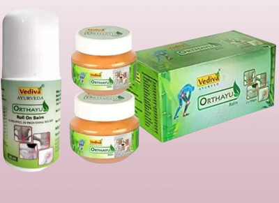 Orthayu Ayurvedic Knee pain relief balm PO3 Balm(3 x 83.33 g)