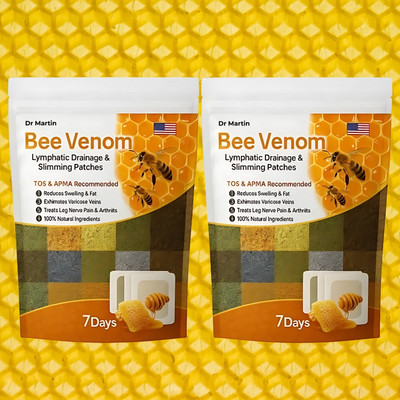DR MARTIN bee venom detox foot patches slimming honey bee venom pads for wellness Plaster & Patch(2 x 100 g)