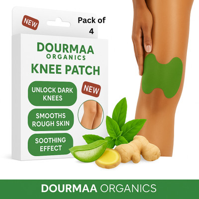 DOURMAA ORGANICS Fast-Acting Knee Patch for Arthritis & Joint Support, Pack of 4 (40 Patches) Plaster & Patch(4 x 50 g)