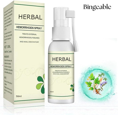 Bingeable Herbal Hemorrhoid Spray 50ml – Fast Acting Piles Relief Solution Spray(50 ml)