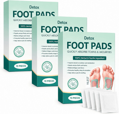 YILEST Detox Foot Pad Ayurvedic Herbal Pads Weight Loss,General Wellness,Better Sleep Plaster & Patch(10 x 1 Units)