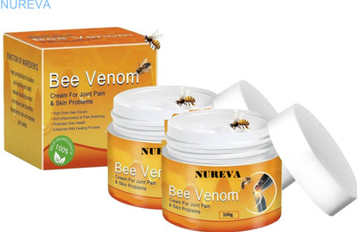 nureva Bee Venom Cream | Aches & Skin Protection Pack of 2 Cream(2 x 100 g)