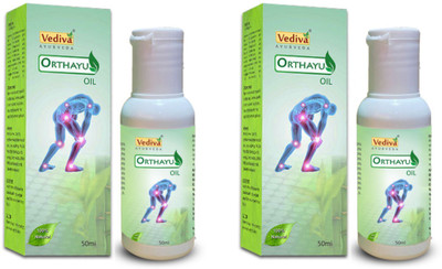 Orthayu Pain Relief Oil for Joints pain Pack of 2 Liquid(2 x 50 ml)