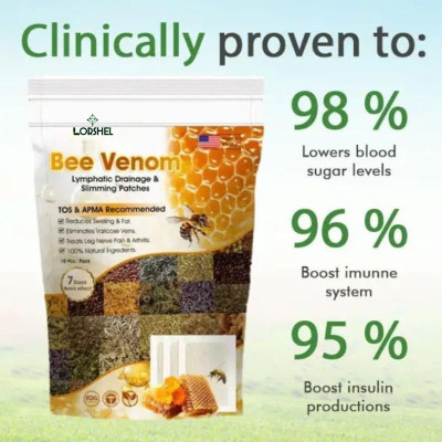 LORSHEL Bee venom foot patches support fat flush and healthy shape Plaster & Patch(100 g)