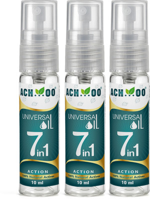 ACH...OO Universal Oil | Provides relief from 7 problems (Pack of 3) Liquid(3 x 10 ml)