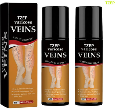 TZEP vericose vein spray restores wellness after long activity Spray(2 x 30 ml)