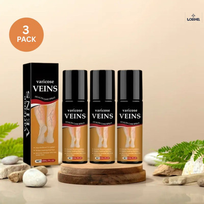 LORSHEL Cooling Varicose Vein Spray | Non Invasive, Herbal Spray - Spray(3 x 30 ml)