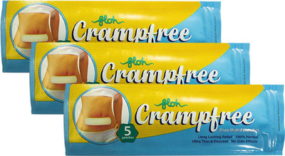 Floh Crampfree Pain Relief Patch Pack of 3 (5 Patches Per Pack) Plaster & Patch(3 x 5 Patches)