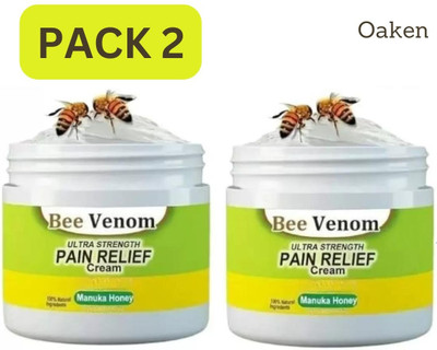 Oaken Fast-Acting Joint and Bone Pain Relief Cream for Back and Muscle Soothing Cream(2 x 50 g)