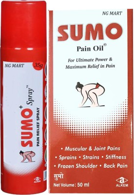 NG MART PAIN OIL & SUMO PAIN SPREY FAST PAIN RELIEF COMBO PACK OF - 1 Liquid(135 ml)