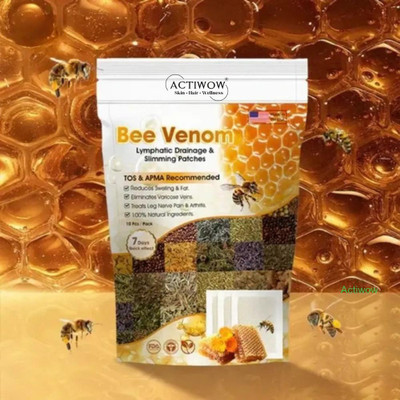 ACTIWOW Bee Venom Foot Patches Cleansing Foot Patch for All Age Groups BPR01 Plaster & Patch(100 g)